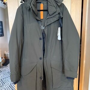 G-LAB womens “dark mud”color/ Olive Green Hooded Jacket brand new jacket